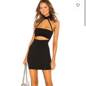 Superdown Kory Choker Dress Black
